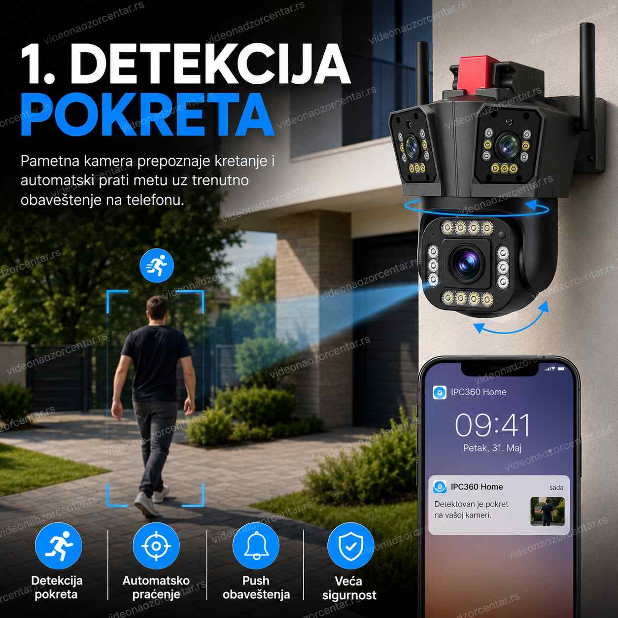 Rotirajuća Wi - Fi Kamera WQQ - PW2