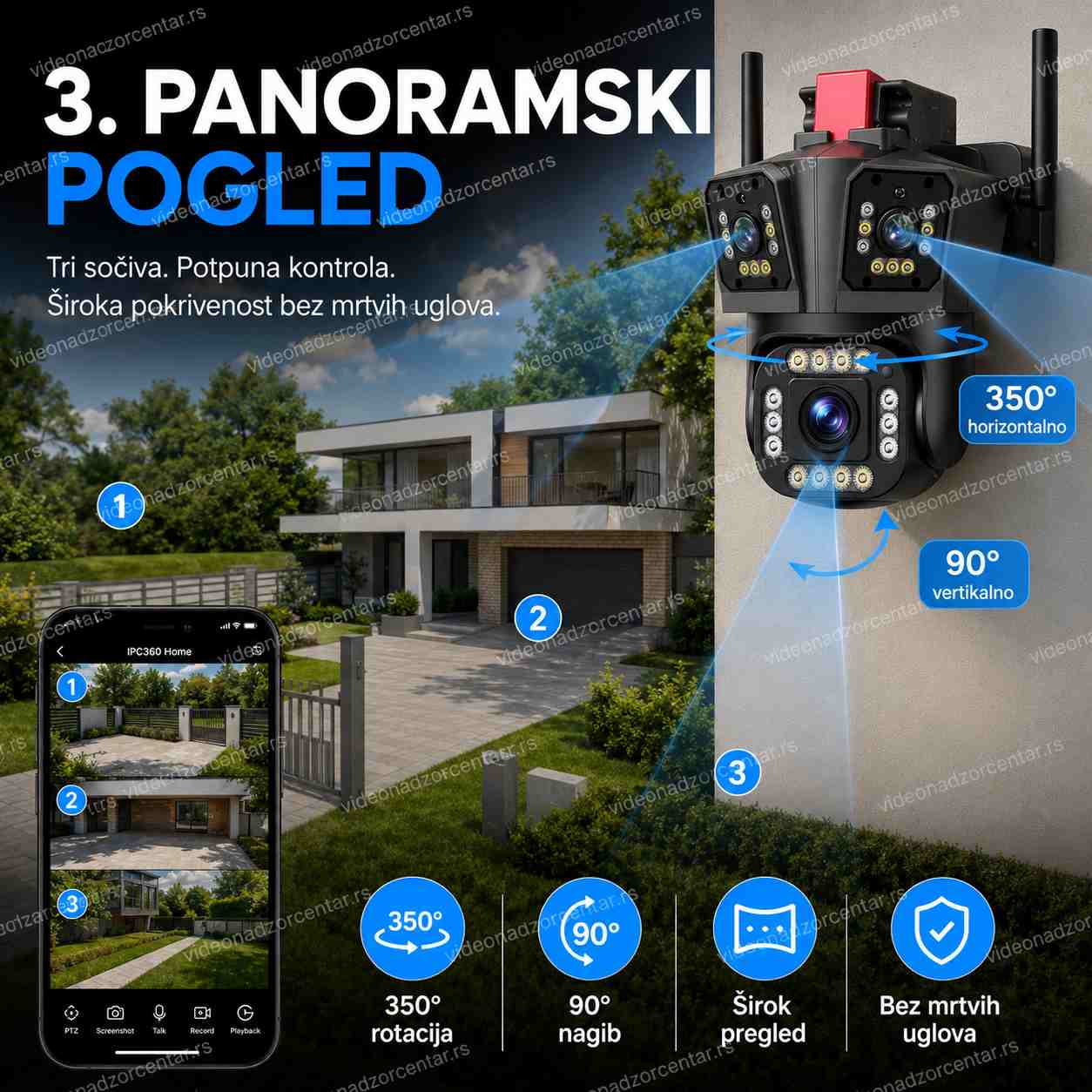 Rotirajuća Wi - Fi Kamera WQQ - PW2