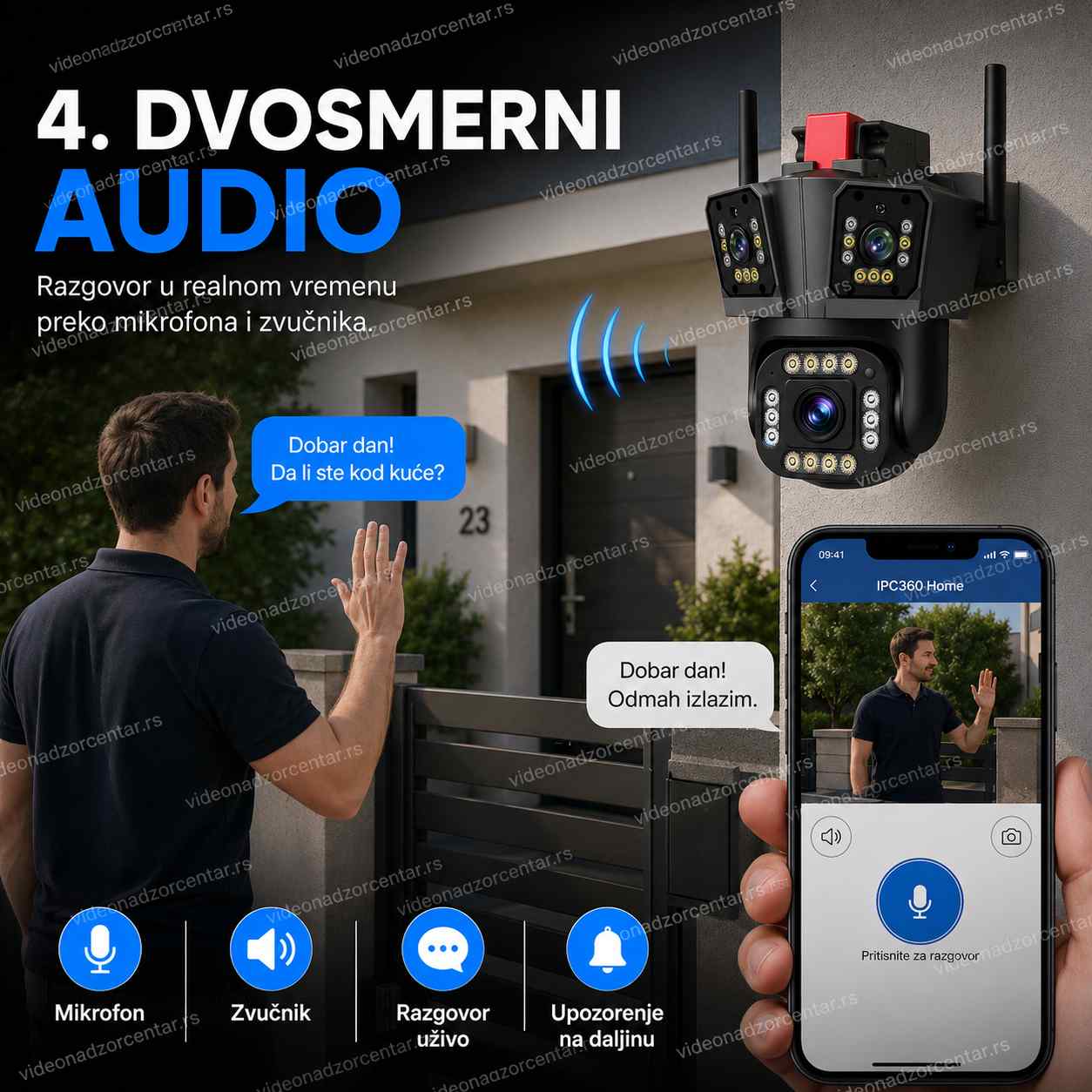 Rotirajuća Wi - Fi Kamera WQQ - PW2