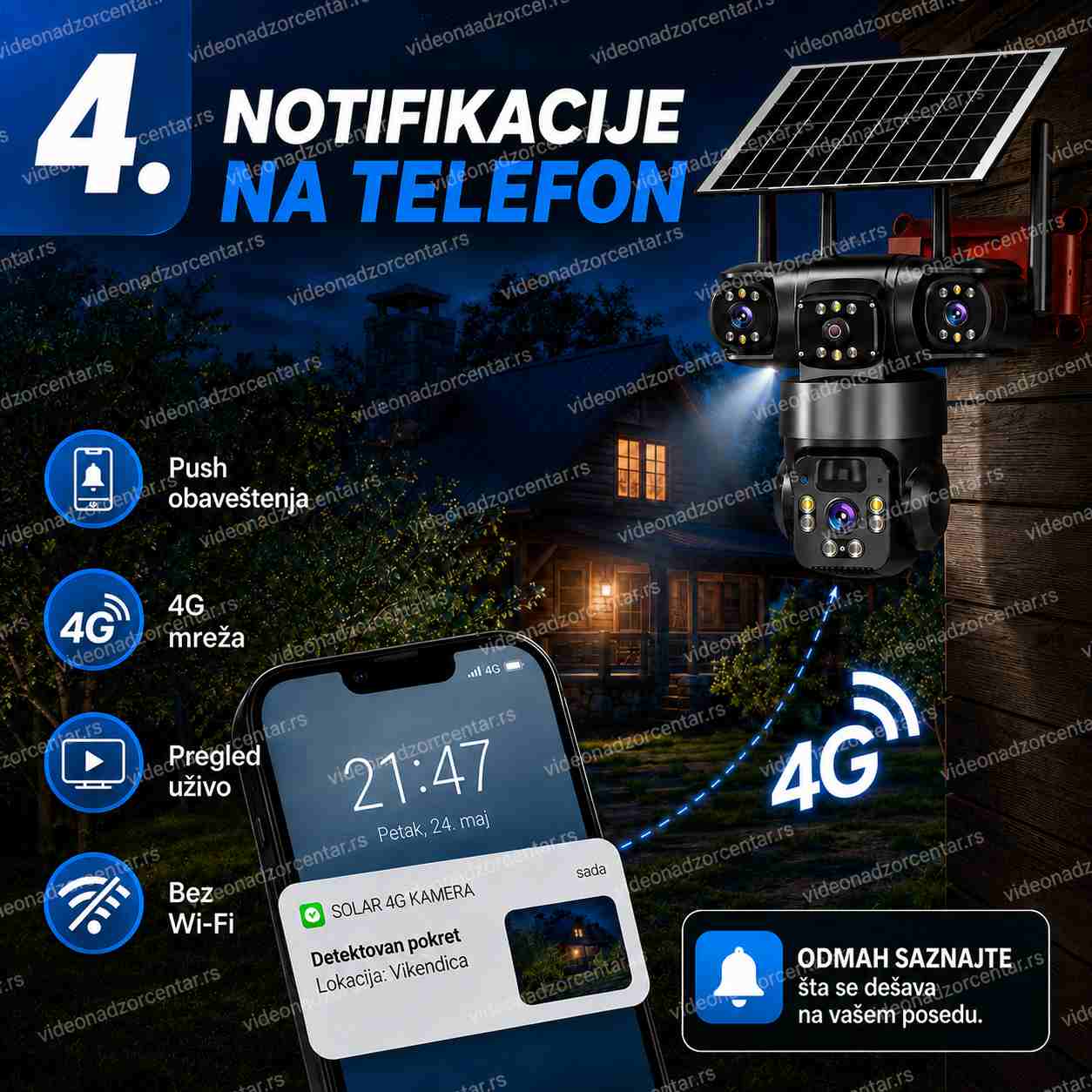 Solarna 4G Kamera TP3010