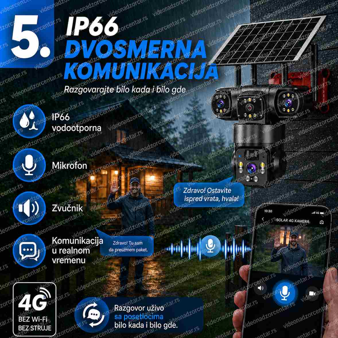 Solarna 4G Kamera TP3010