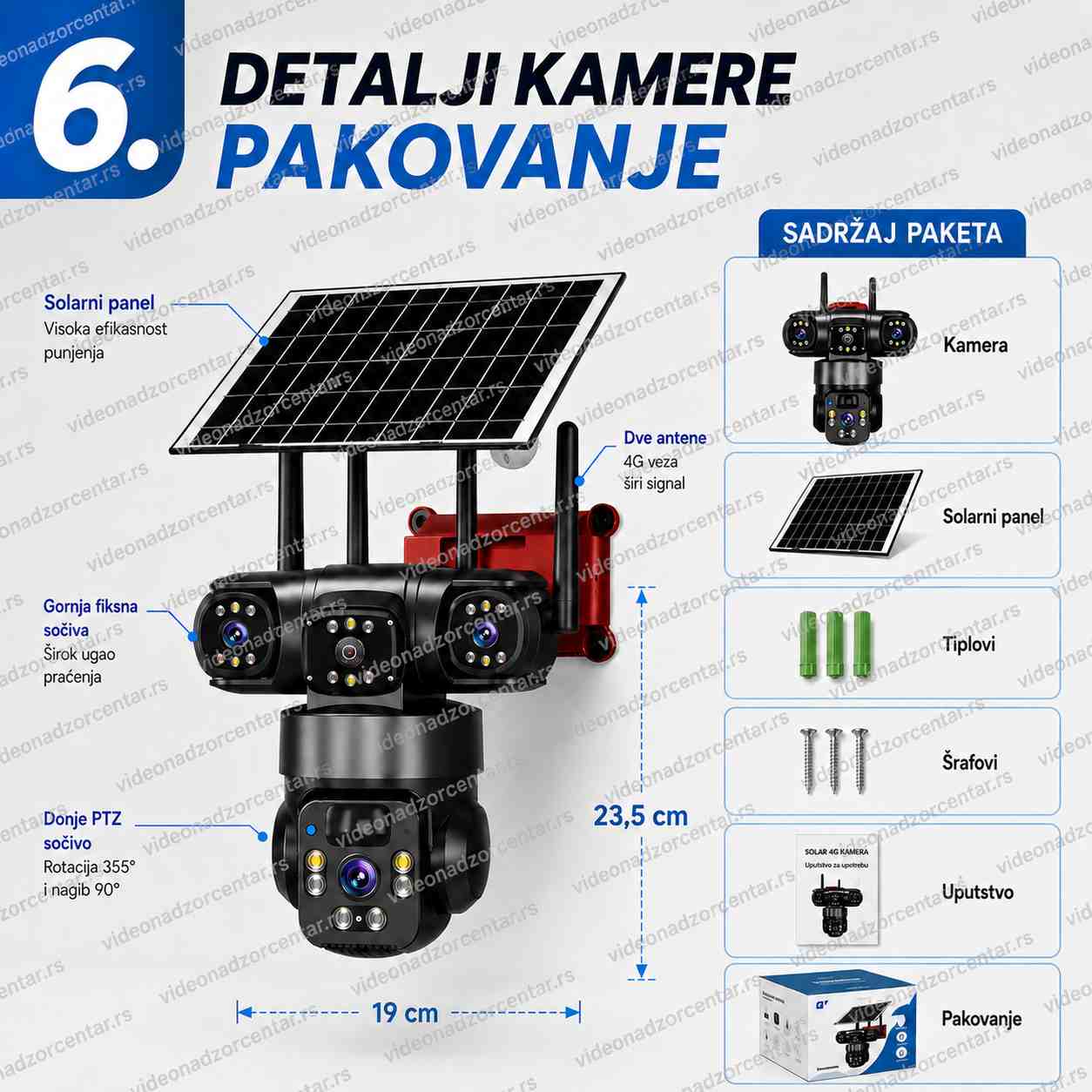 Solarna 4G Kamera TP3010