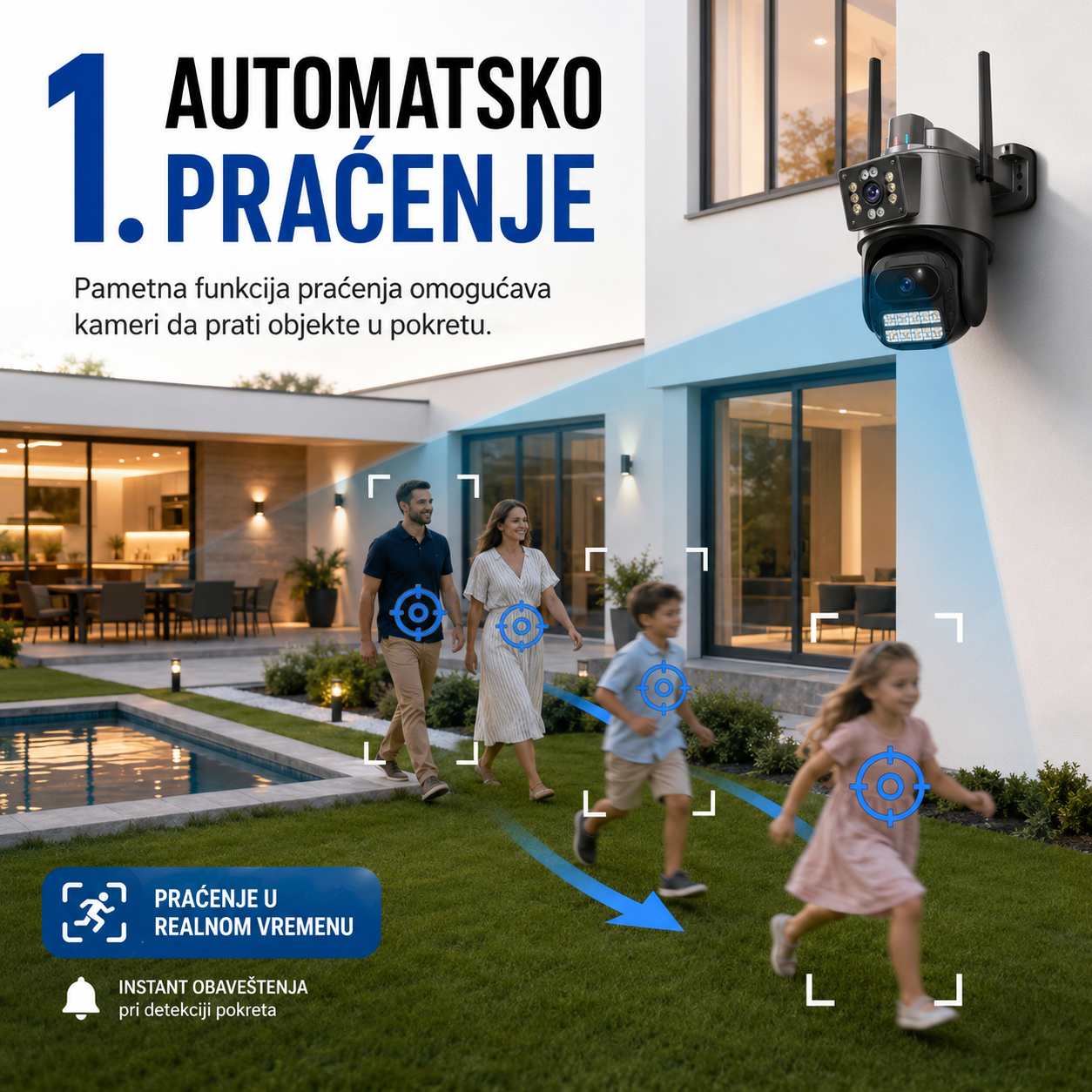 Rotirajuća WiFi Kamera - P11 iCSee Dual