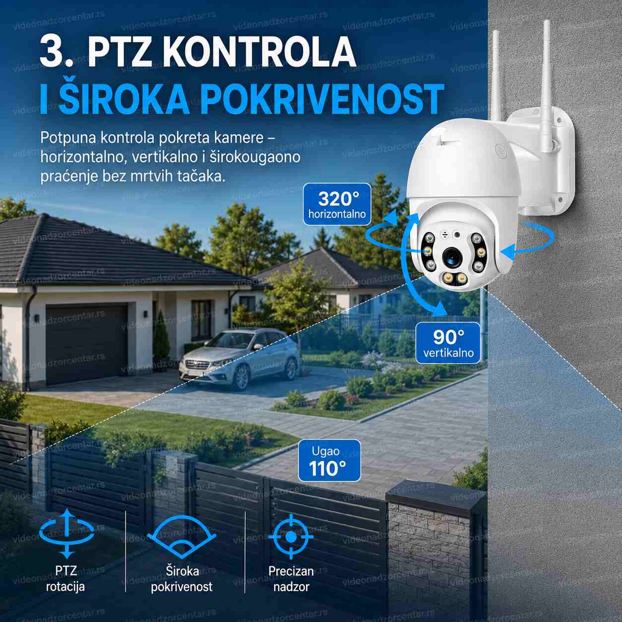 Rotirajuća WiFi Kamera - A6 iCSee