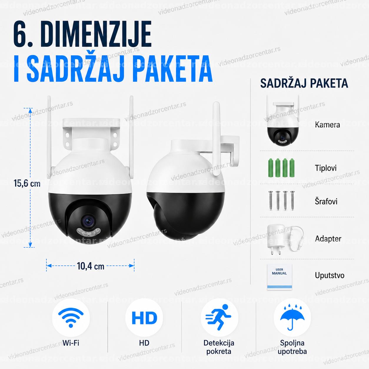 Rotirajuća Wi-Fi Smart Kamera - A18 iCSee
