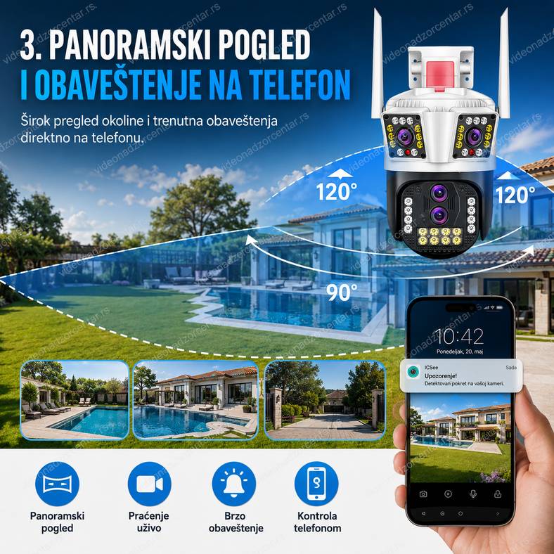 Rotirajuća Wi - Fi Kamera P212