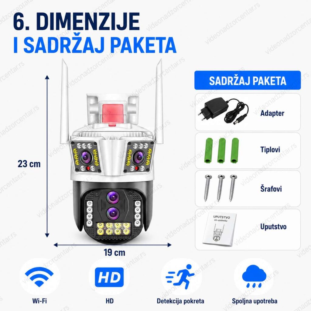 Rotirajuća Wi - Fi Kamera P212